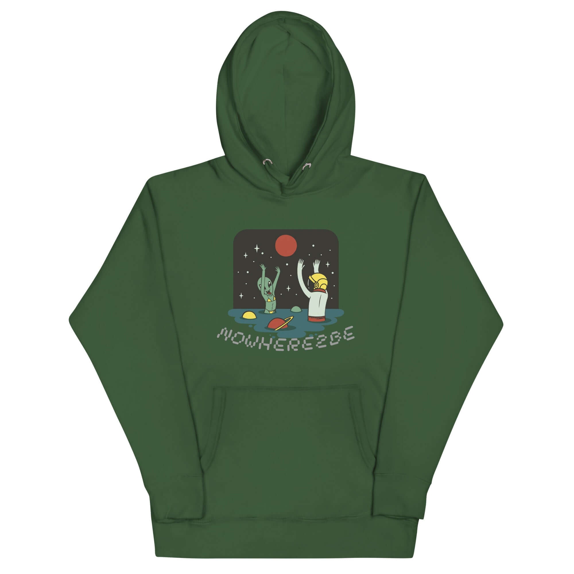 Nowhere2be Alien Party Unisex Hoodie
