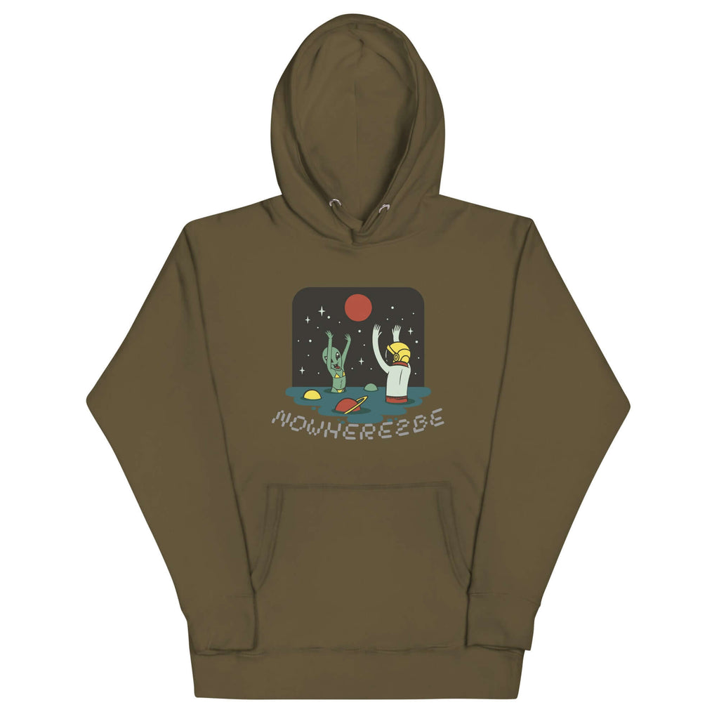 Nowhere2be Alien Party Unisex Hoodie