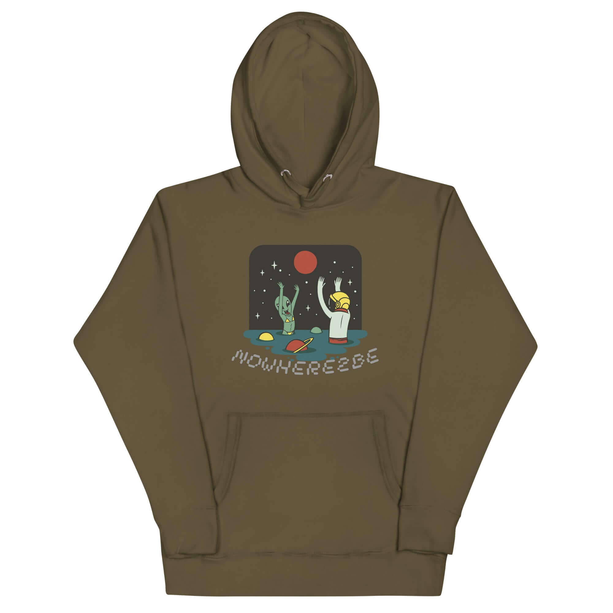 Nowhere2be Alien Party Unisex Hoodie